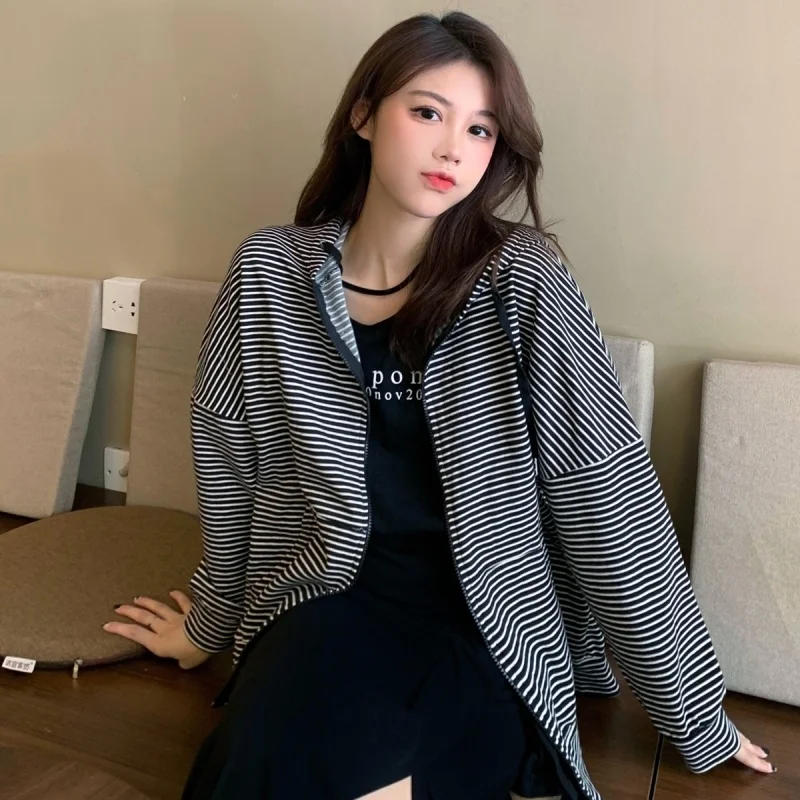 

Тонкий свитер из ткани и хлопка для женщин, кардиган с капюшоном