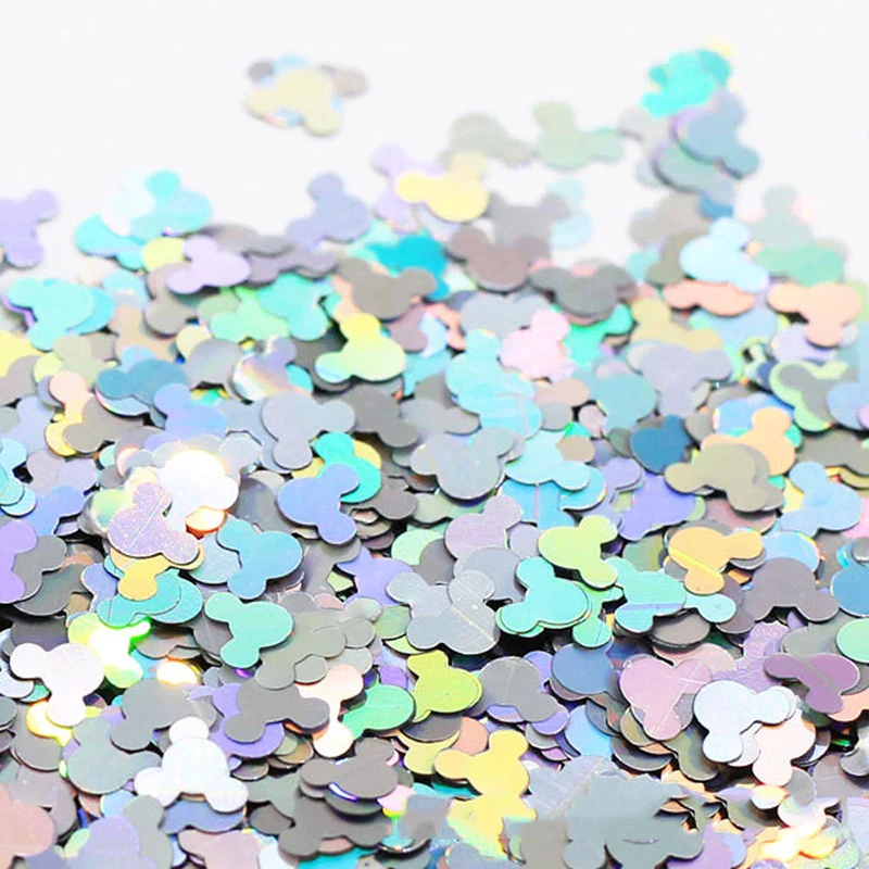 20g ультратонкий Экологичные блестка из ПЭТ Лазерная мультфильм свободные