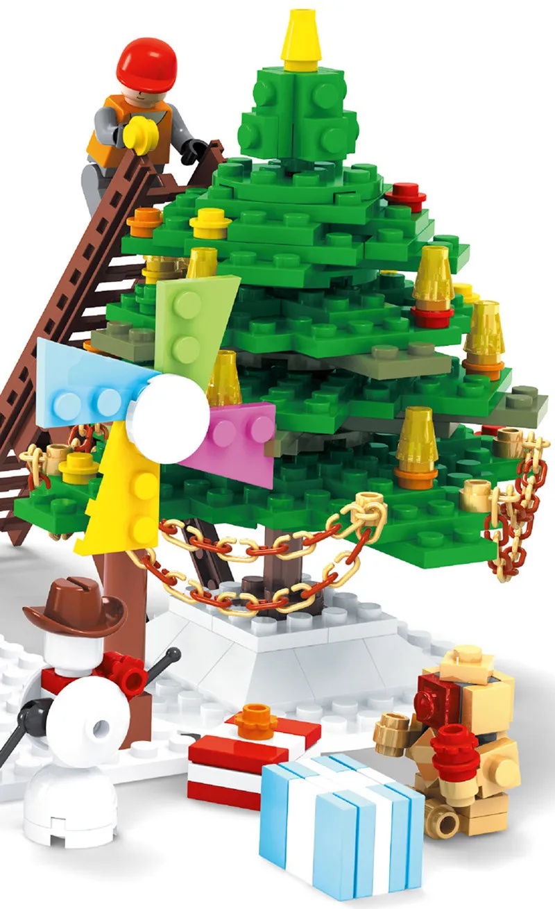 Строительные блоки Ausini с надписью Merry Christmas | Игрушки и хобби