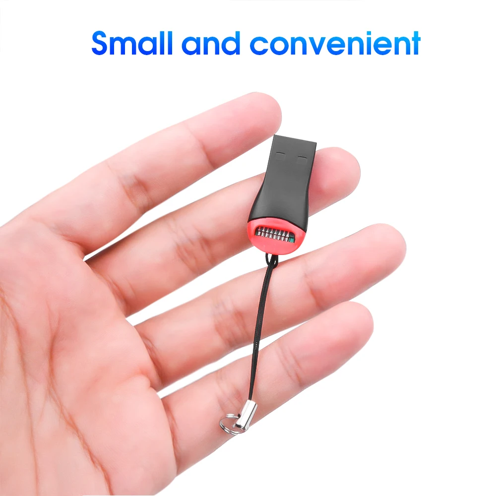 

Portable New USB 2.0 Micro SD SDHC TF Card Flash Memory Card Reader Mini Adapter For Laptop PC