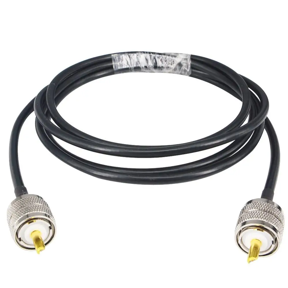 2M Радиочастотный коаксиальный кабель UHF разъем «Папа-папа» UHF PL259 Male to UHF Male PL259 RG58 Pigtail кабель 50 см 2 м 5 м 10 м - Цвет: 2M