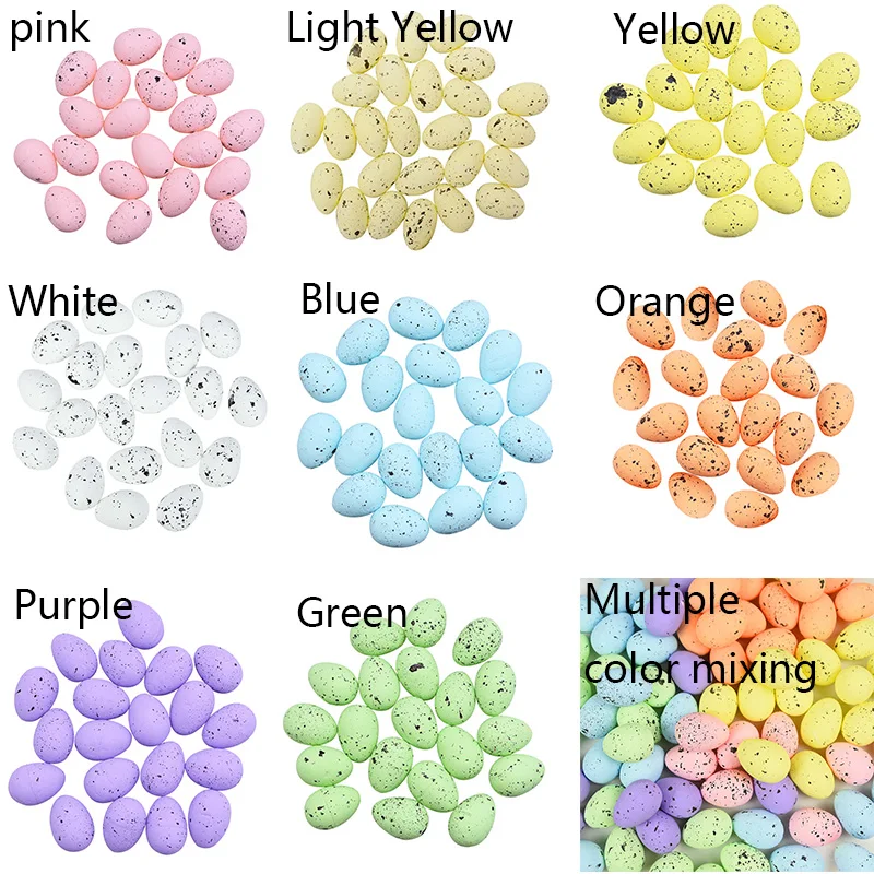 Пасхальные яйца из пены Счастливой Пасхи аксессуары окрашенные птица голубиные