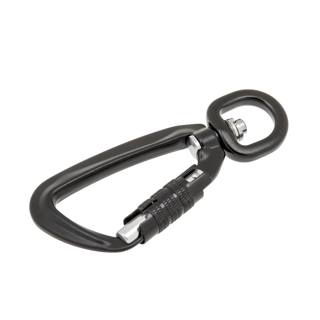 

1 Piece Aluminum Alloy Swivel Eye Snap Hook Clip Backpack Hanging Hook Carabiner Max. Load 500KG