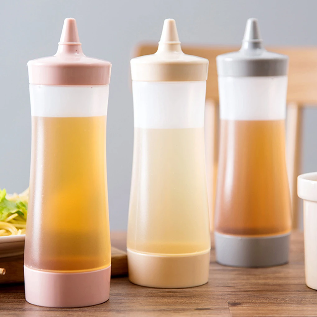 

Squeeze Bottle Kitchen Accessories Gravy Boat Plastic Sauce Vinegar Oil Ketchup Gravy Cruet Condiment Dispenser