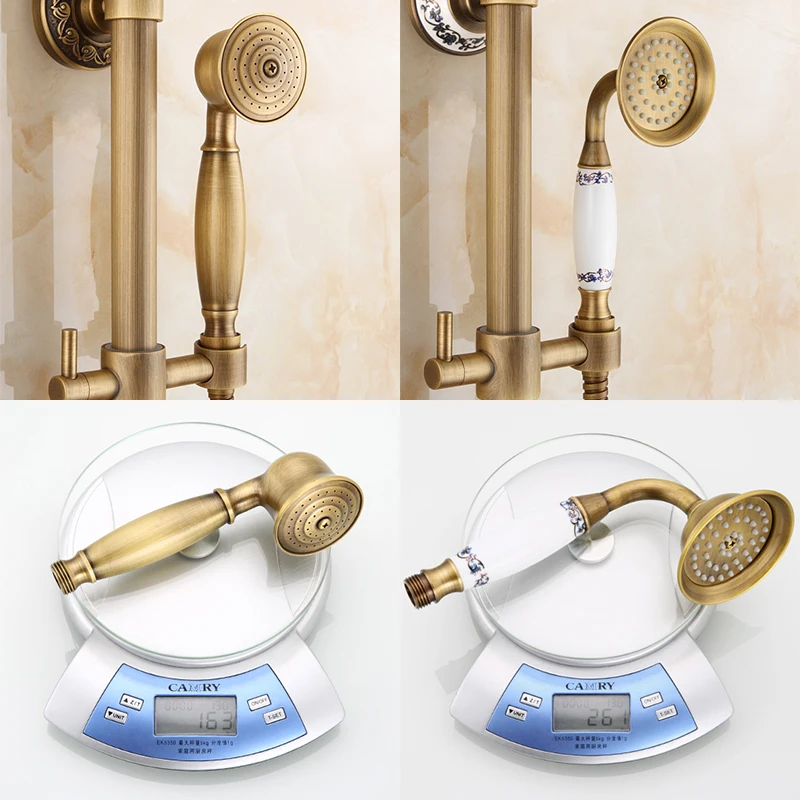 Лейка для душа MOLI лейка из античной бронзы с распылителем круглая и квадратная