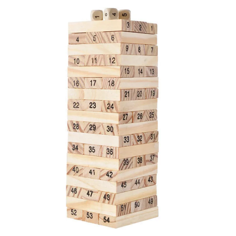 

Colourful Digital Jenga Building Blocks Creative Wooden Blocks Educational Building Blocks Learning Toys Kids Gifts