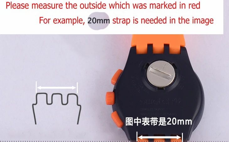 Ремешок для часов образец ремешка Пряжка Силиконовый ремешок 16 мм 17 19 20 Резиновая