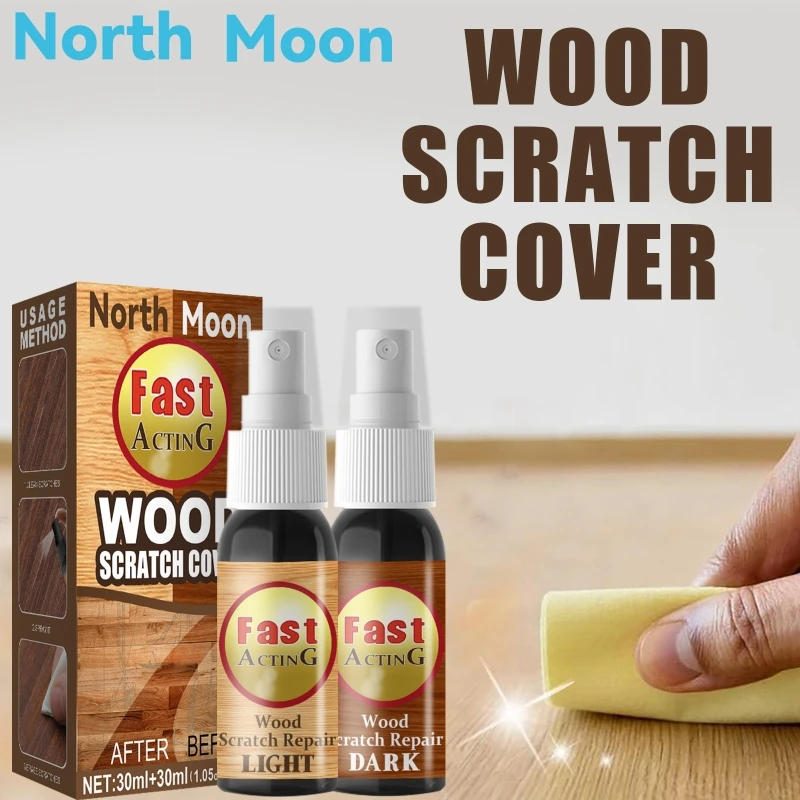 

Wood Floor Repair Furniture Scratch Repair Agent 2Pcs Wax Painting Waxing Scratch Remover Repair Paint for Wooden Table Bed Floo