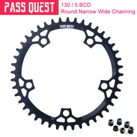 pass quest road folding bicycle 130bcd round narrow wide chainring bike chainwheel 40t 58t crankset tooth plate 3550 apex red