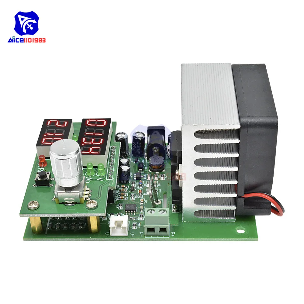 Diymore Многофункциональный постоянный ток электронная нагрузка 9.99A 60 Вт 30 в разрядка Питание Батарея Емкость тестер модуль