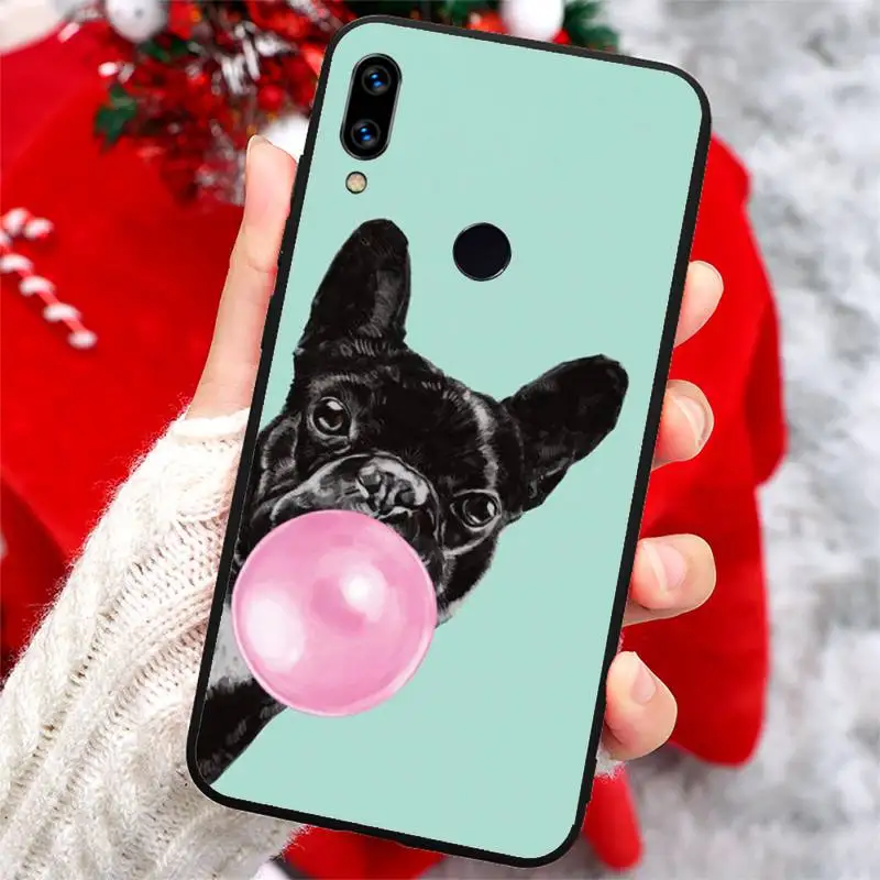 

Bulldog dog animal Cartoons Phone Case For Xiaomi Redmi note 7 8 9 t k30 max3 9 s 10 pro lite