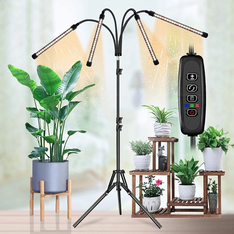 

Full Spectrum Indoor Plant Supplement Light Tripod Plant Growth Lamp Planting X6HD