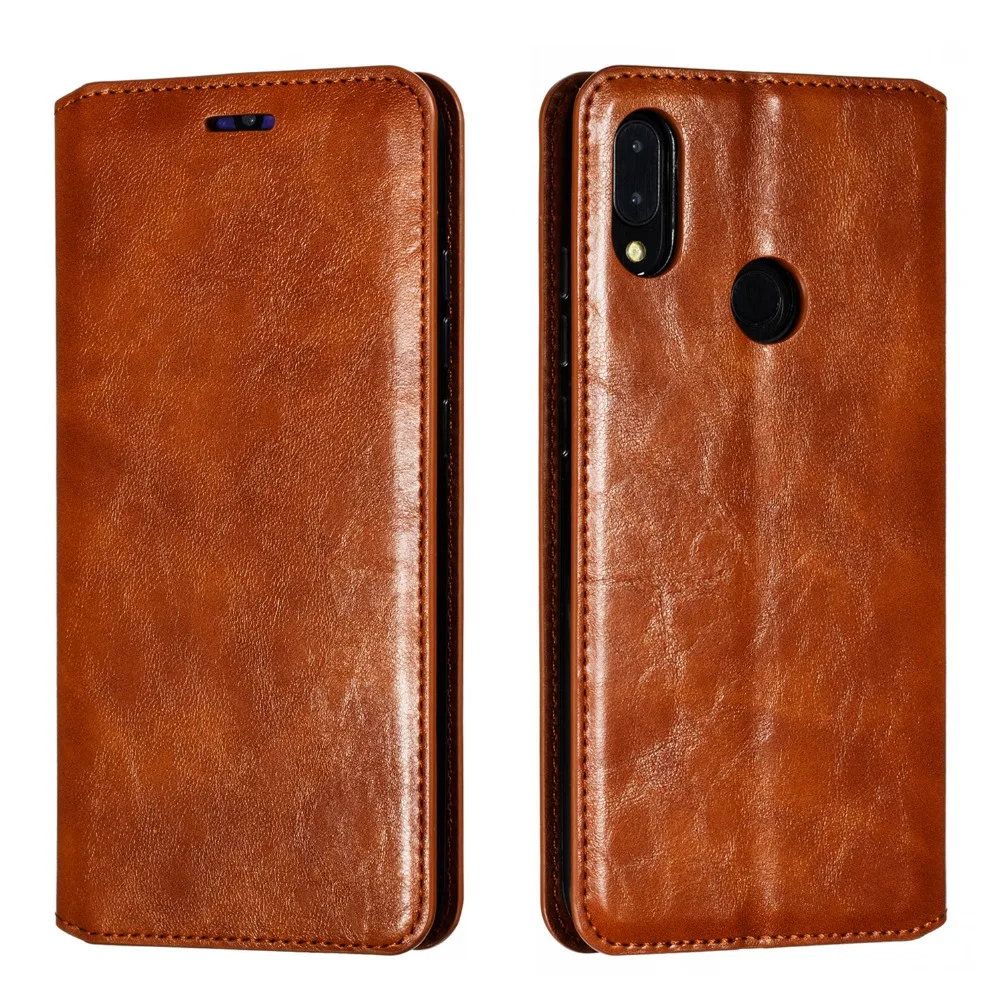 Для Xiaomi Redmi 6 6A 7 7A Note 5 6 7 Pro ретро кожаный чехол с отделением для карт Магнитный чехол-держатель для телефона