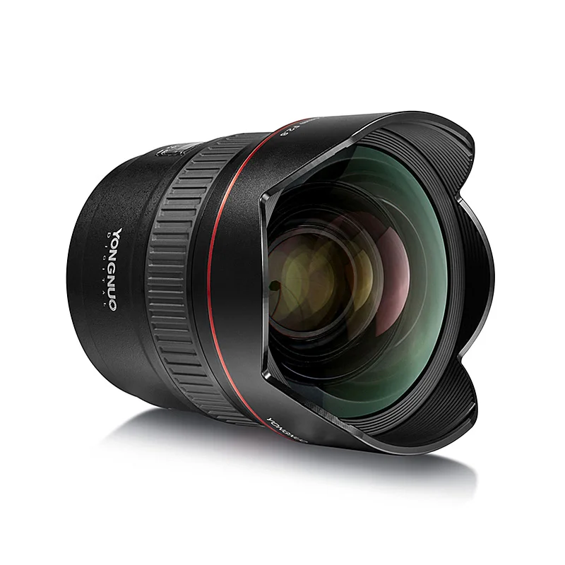 YN 14mm f2.8 Ultra-wide Angle Lens Full Frame Large Aperture AF Fixed Focus for CANON 7D 5D 70D Nikon D300 D550 D3000 DSLR | Электроника