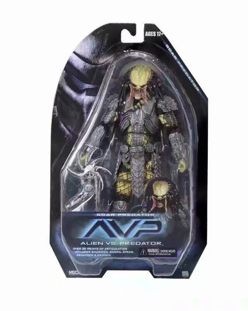Экшн фигура AVP в виде шрама маске хищника кельтский измельчитель NECA ПВХ фигурки