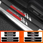 Защитные наклейки на порог автомобильной двери из углеродного волокна, автомобильные аксессуары для Jeep Renegade Wrangler Compass