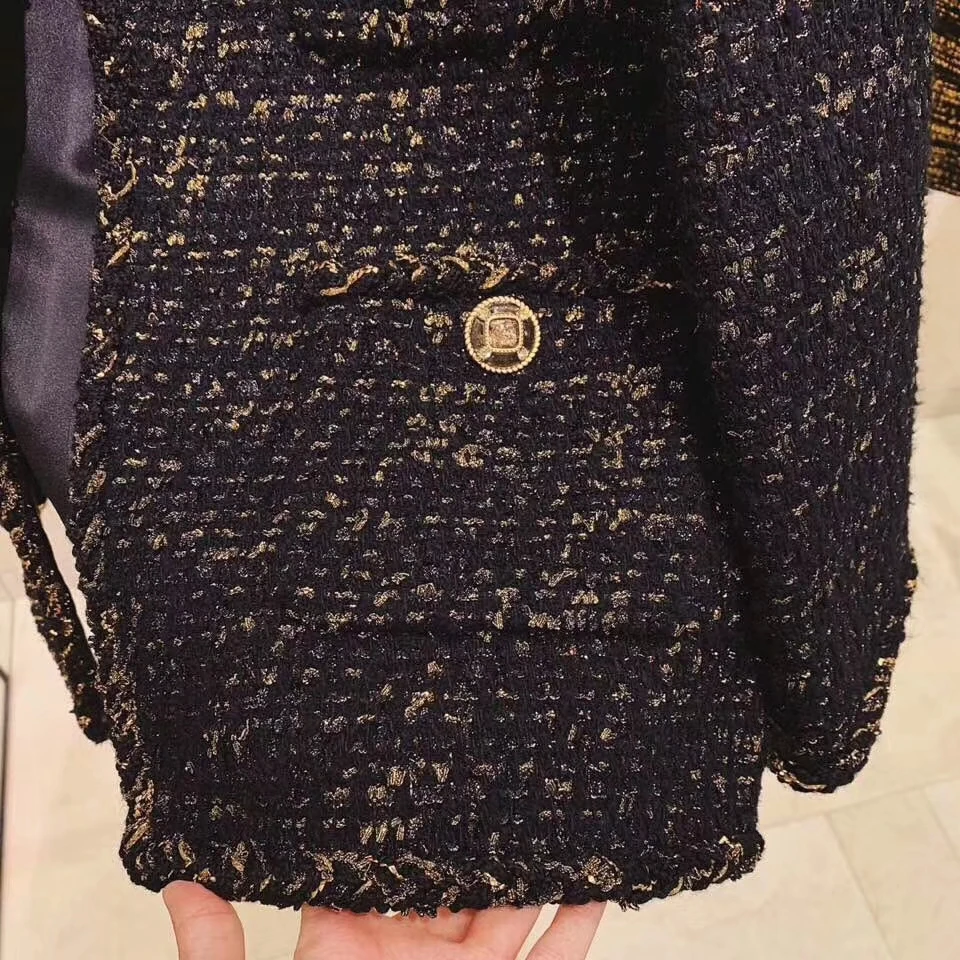 Твидовая куртка элегантное manteau femme плюс размер casaco feminino custom 5xl 6xl зимнее пальто потрясающая шерстяная куртка abrigo mujer