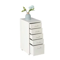 5 drawer chest metal storage dresser cabinet for home office bedroom white cabinets