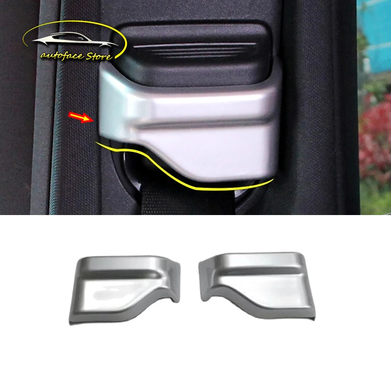 

ABS хром для Mercedes Benz E Class 2016 2017 2018 аксессуары для автомобильного ремня безопасности, Защитная панель, обшивка, автостайлинг