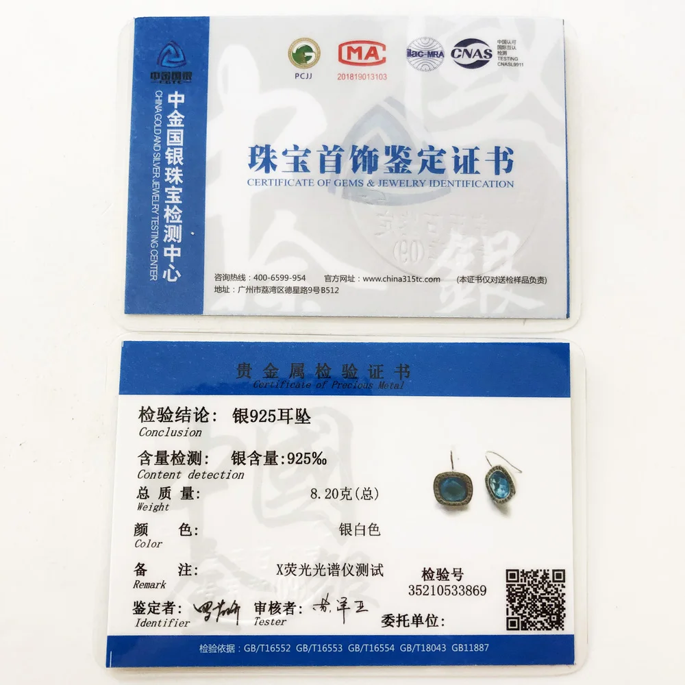 

Light-blue Cosmo Earrings from the 925 Silver,Europe Style Karma Diy,Good Jewerly For Women,2019 Gift In 925 Sterling Silver