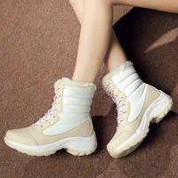 winter women boots non slip waterproof ankle snow boots women platform winter shoes with thick fur botas mujer thigh high boots