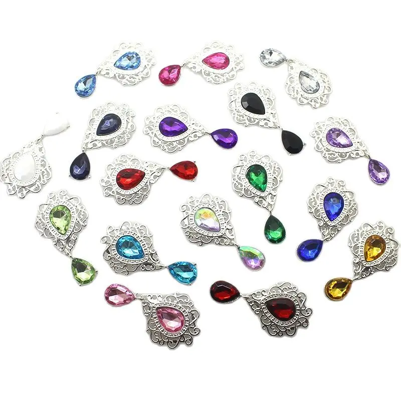

YWxinxi 5pcs 48*26mm Pendant Handmade Craft Supplies For DIY Necklace Bracelet Jewelry Making Alloy Accessories