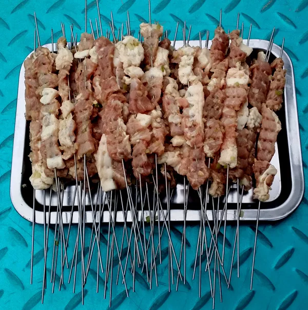 Инструменты для барбекю шпажки мяса 49 веревок одежды артефакт тофу машина мясные