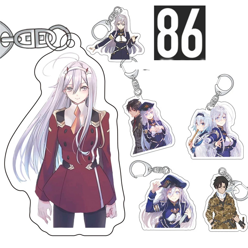 

86 аниме восемьдесят Six Shin Lena Arcylic брелок Shinei Nouzen Raiden Тео Anju Kurena Vladilena Milize Косплей Prop аниме фигура