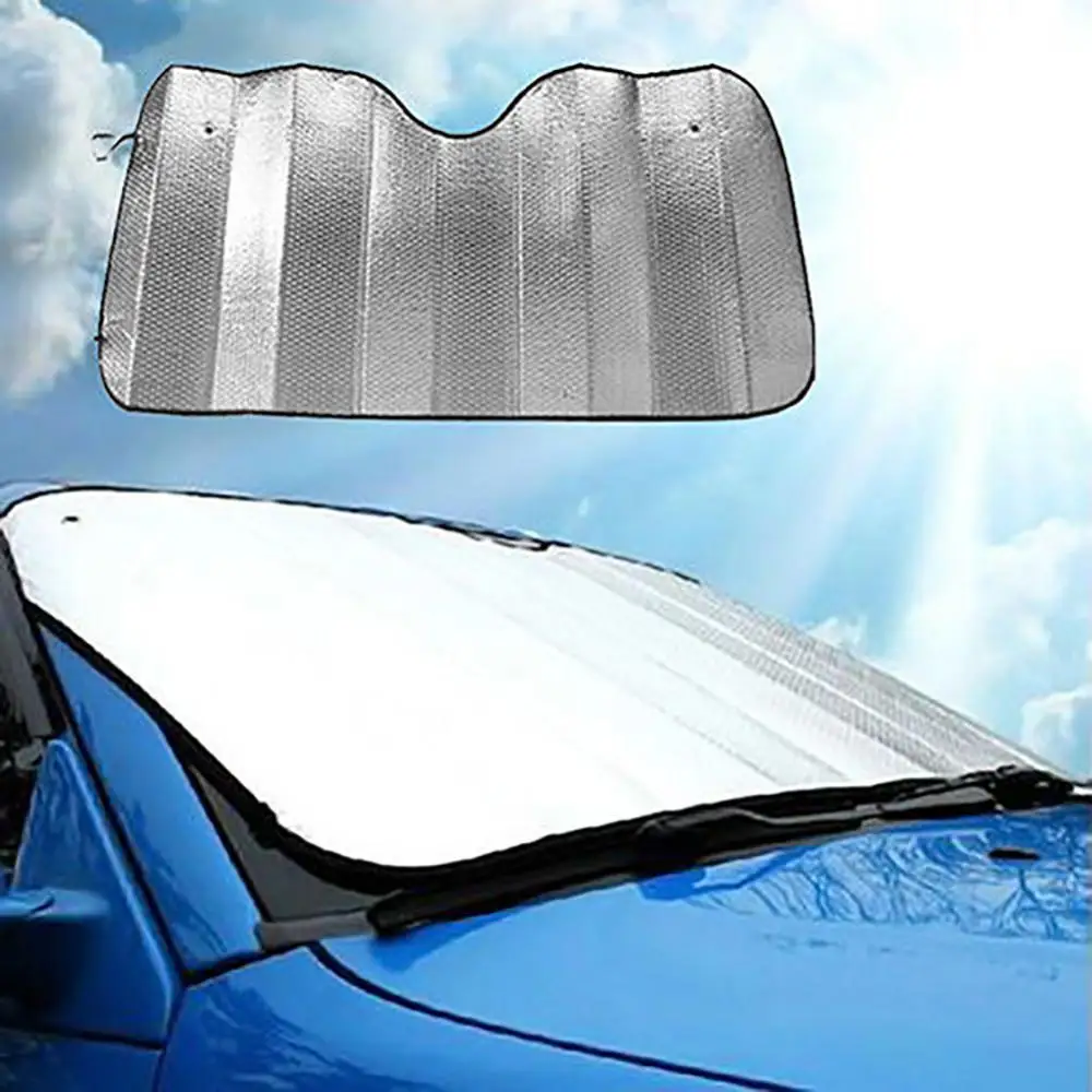 

Front Car Sunshade Windshield Anti-UV Shield Sun Shade Visor Aluminum Foil Cover parasol coche parabrisas parasole przeciwsł.