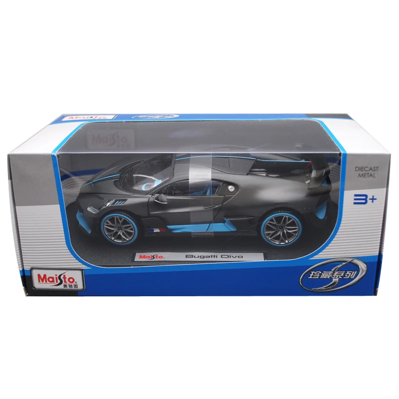 Весы Maisto 1/24 1:24 Bugatti Divo суперспортивный гоночный автомобиль литой Дисплей
