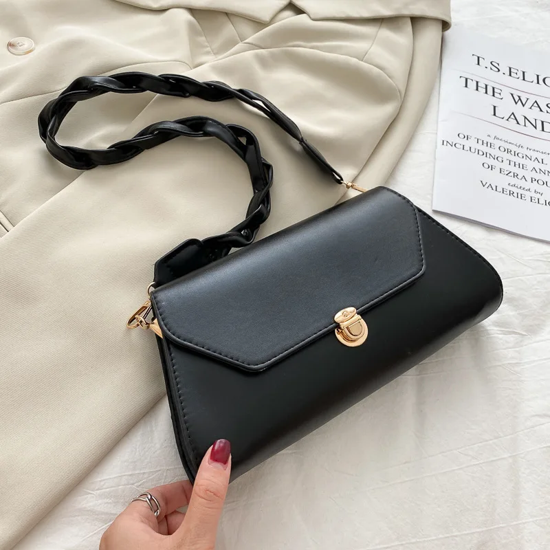 

Underarm Women's Bag 2021 Fashion New Simple Retro Fashion T-Shaped Shoulder Crossbody Small Square Bags For Women