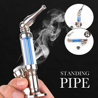 acrylic transparent tube smoking hand pipe mini hookah shisha tobacco herb smoking pipe accessories