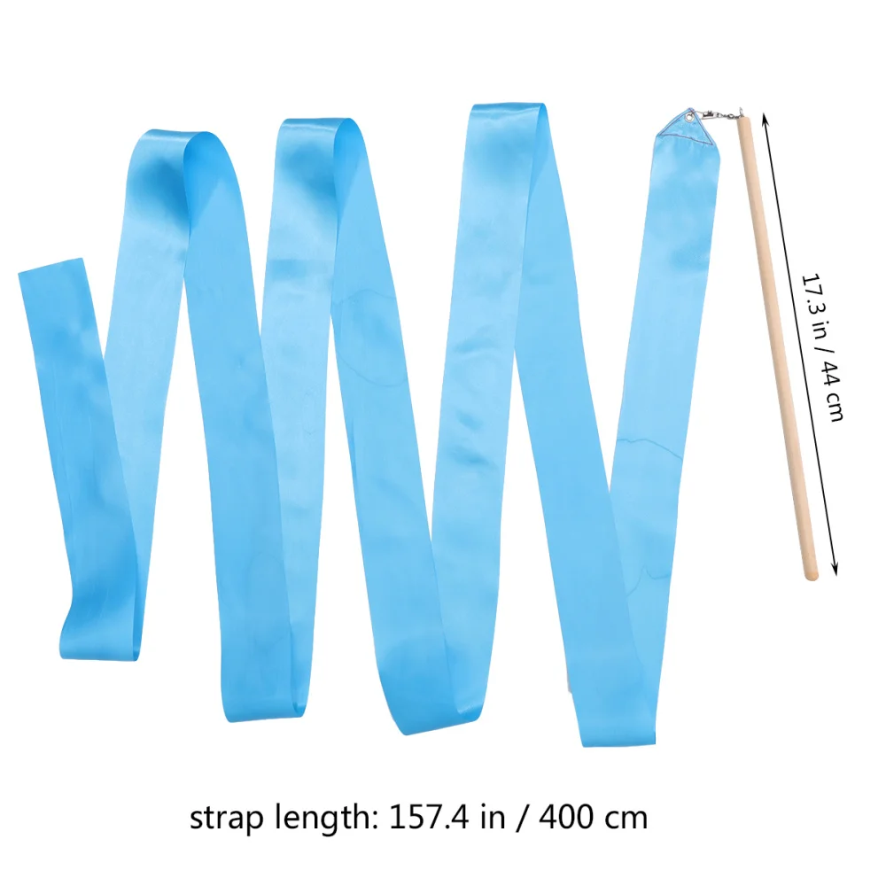 

2Pcs 2m Colorful Rhythmic Gymnastics Ribbon Dancing Gymnastics Ribbon Dancing Streamers for Kids Children (Red)