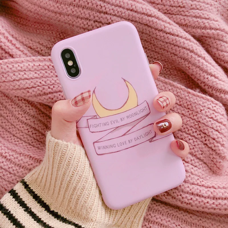 Япония Сейлор Мун Телефон чехол для iPhone X XS Max XR 6 6s Puls 7 8 bts Мультфильм ТПУ Мягкая