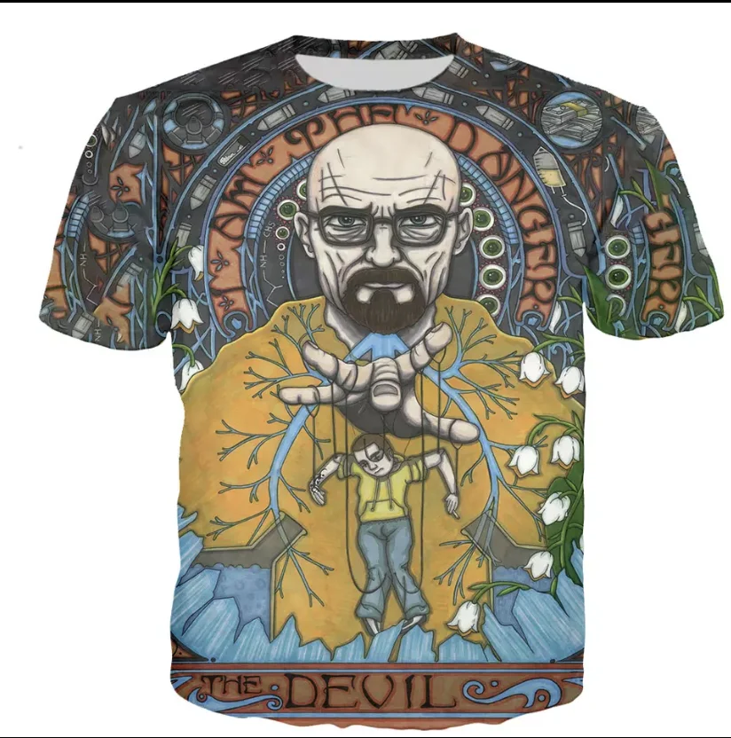 

Summer 2021 new Breaking Bad T-Shirt Men/Women 3D Printed T-Shirt Casual Harajuku Style T-Shirt Streetwear