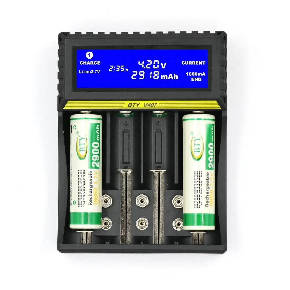 Зарядное устройство BEESCLOVER Li-Ion Li-fe Ni-MH Ni-CD быстрая смарт-зарядка для 18650 26650 6F22 9V AA AAA 16340 14500 батарея r60