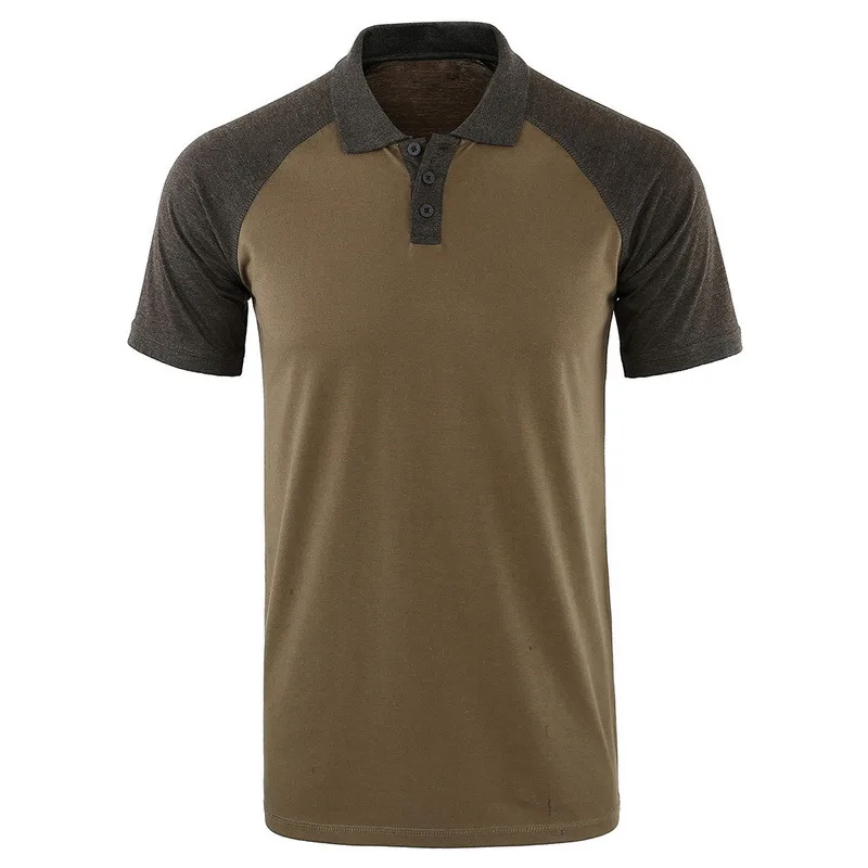 

2021 Summer Shirt Men Casual Cotton Solid Color Polos Men's Breathable Short Sleeve Tee Shirt Golf Tennis New Brand Clothes