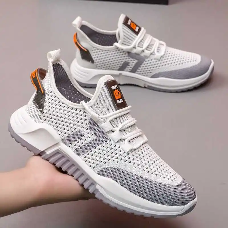

Mesh Sneakers Men Lightweight Breathable Vulcanize Shoes Fashion Casual Lac-Up Comfortable Sneakers 2021 Zapatillas Hombre