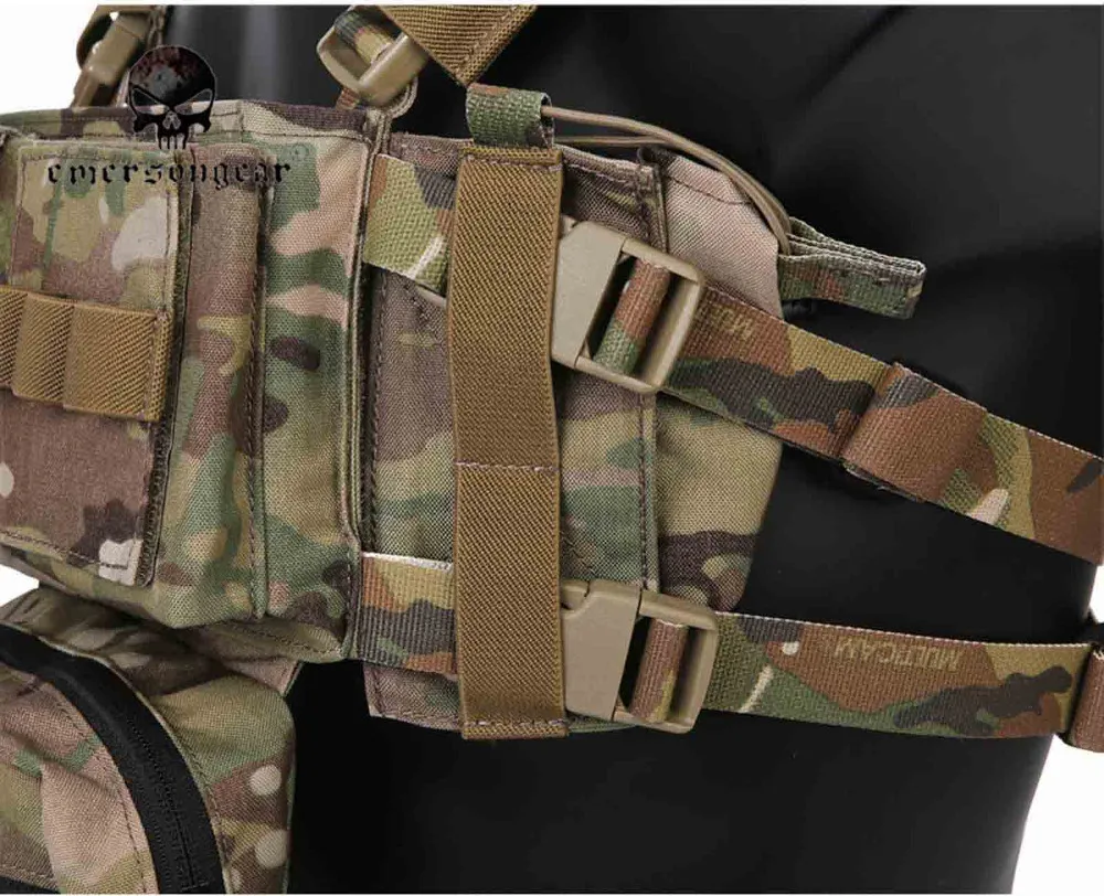 Emersongear Micro Fight Chissis MK3 нагрудная установка 5 56 Журнал Сумка Боевой страйкбол жилет