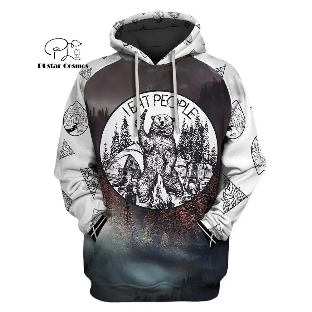 PLstar CosmosGo наружные в лесу Медведь 3d толстовки/Толстовка зима осень Рождество