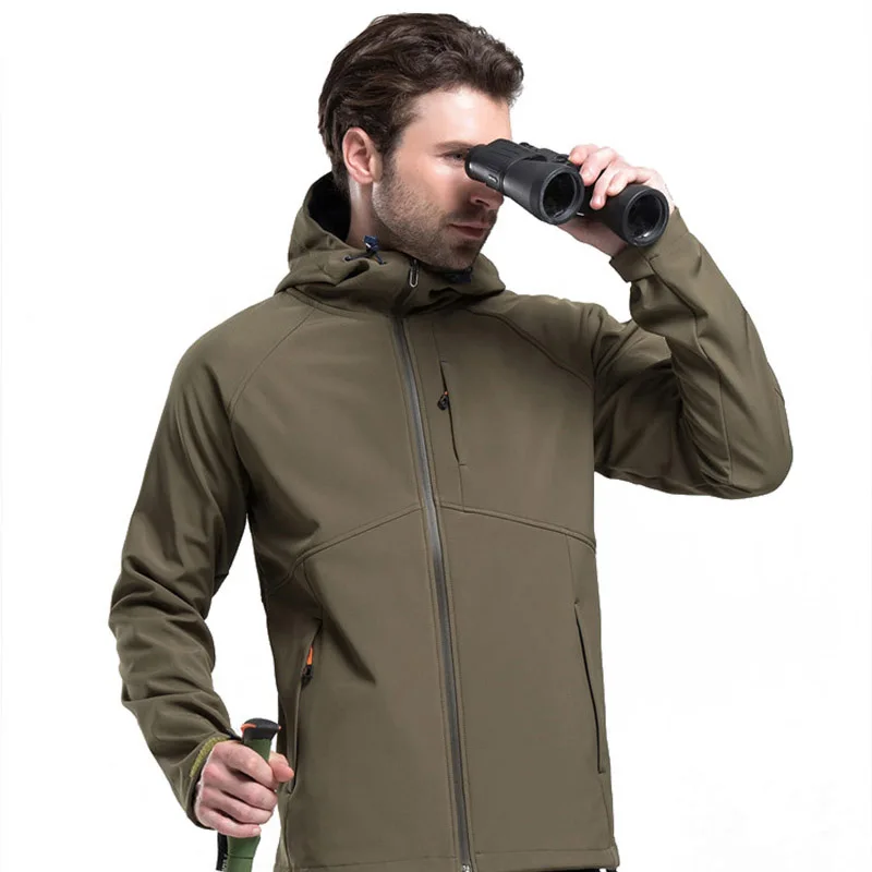 army green Уличная куртка для женщин Кемпинг Туризм Горные куртки водонепроницаемый ветрозащитное мягкое покрытие весна осень куртка для мужчин - Цвет: army green