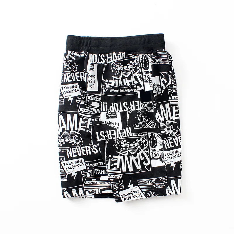 

Boy's Summer Shorts Print Fashion Children Sporty Leisure Beach Shorts For Teenager Kids 5-14 Years Clothes LM027