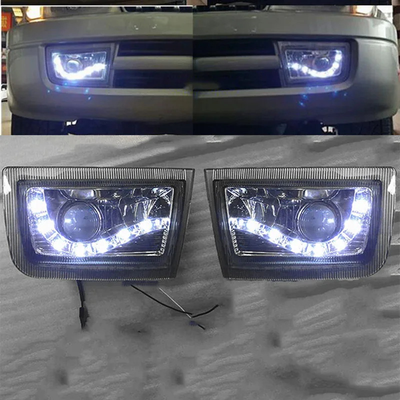 Подходит для Toyota Land Cruiser Prado LC90 1998-2002 2 шт./компл. светодиодный объектив DRL бампер