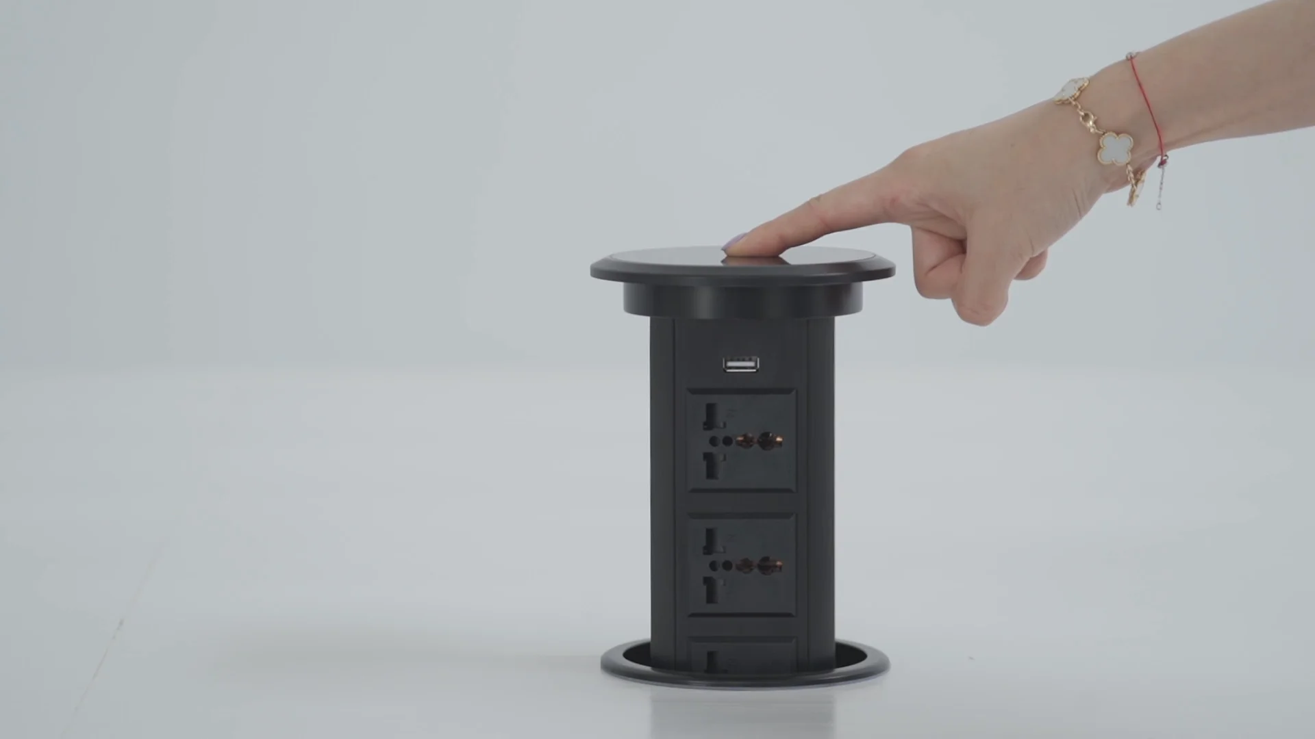 

Amazon alexa Universal smart Charging electric power Desktop pop up socket outlets with USB outlet