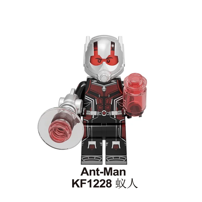 KF1228 Without Box Building Blocks Figures Bricks Thor Captain America Loki With Chromed Hair Doctor Strange War Machine Wasp For Kids Toys KF6101 - Цвет: KF1228 Without Box