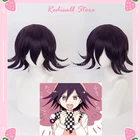 Косплей на Хеллоуин, Ouma Kokichi Косплей волосы Danganronpa V3: убивает гармонию, взрослые ролевые игры парик, стиль волос фиолетовый короткий взрослый