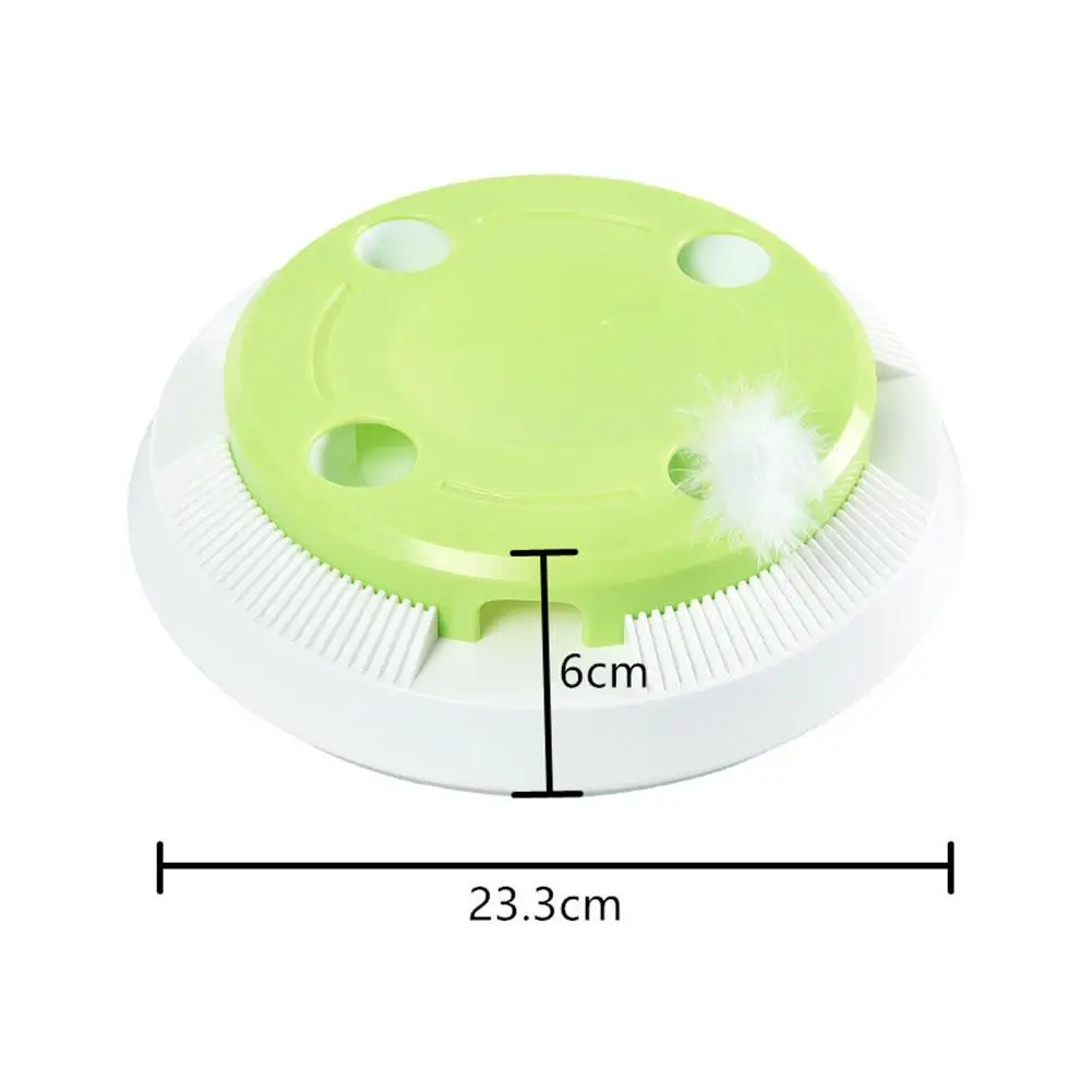 

Electric Cat Toys Automatic Turntable Rotating Interactive Cat Toy Fun Turntable Retractable Cat Toy Accessories