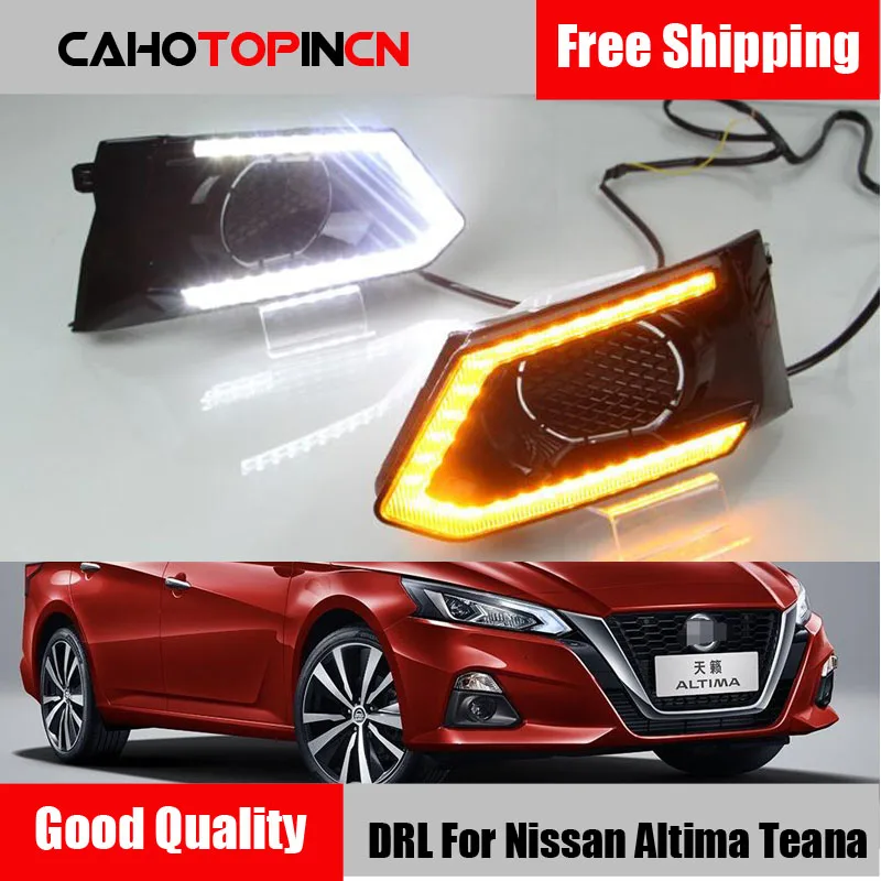 2 шт. Светодиодный дневной светильник для Nissan Altima Teana 2019 Водонепроницаемый
