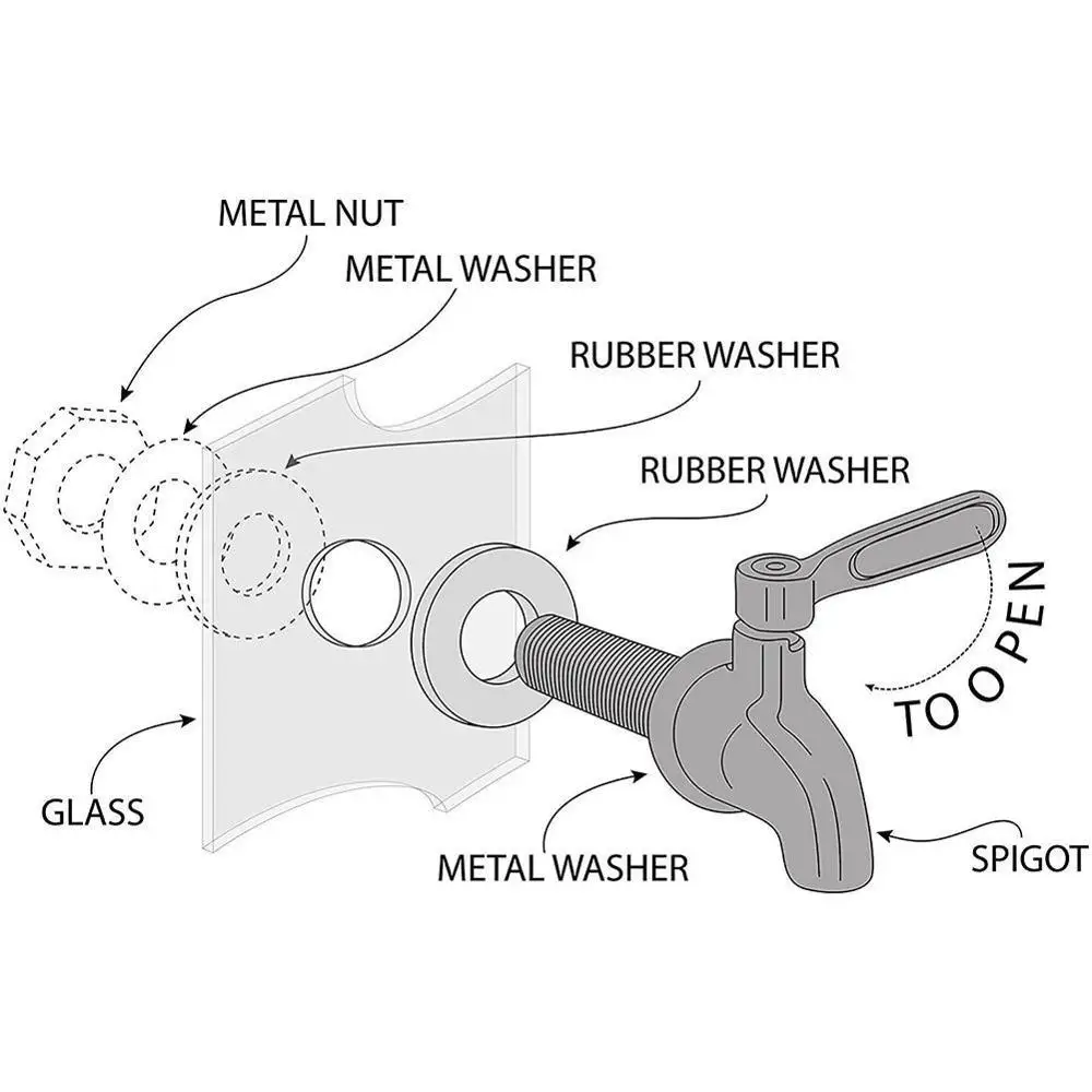 

16mm Beverage Wine Barrel Faucet Drink Dispenser Tap Silver Faucet Water Juice Taps Steel Coffee Spigot Q8I6