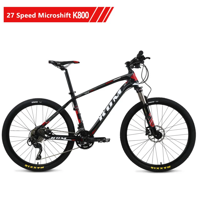 27 Microshift K800 Бренд горный велосипед карбоновая рама SHIMAN0 27/30 скорость 26 дюймов Гидравлический велосипед с дисковым тормозом открытый MTB Bicicleta - Цвет: 27 Microshift K800